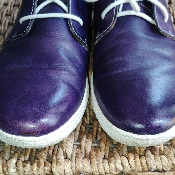 Cole Hann Men's Purple Leather Shoes, Bootie Style - Picture 3 of 9